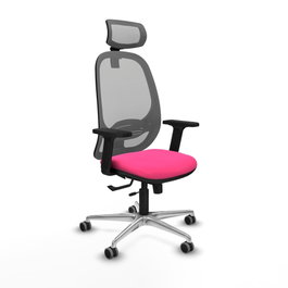 PIQUERAS Y CRESPO Silla de oficina Cilanco Rosa y Gris