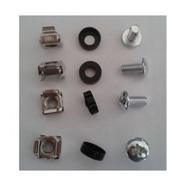 ALLNET Kit de fijación de tuercas de jaula y tornillos M6, 100 piezas