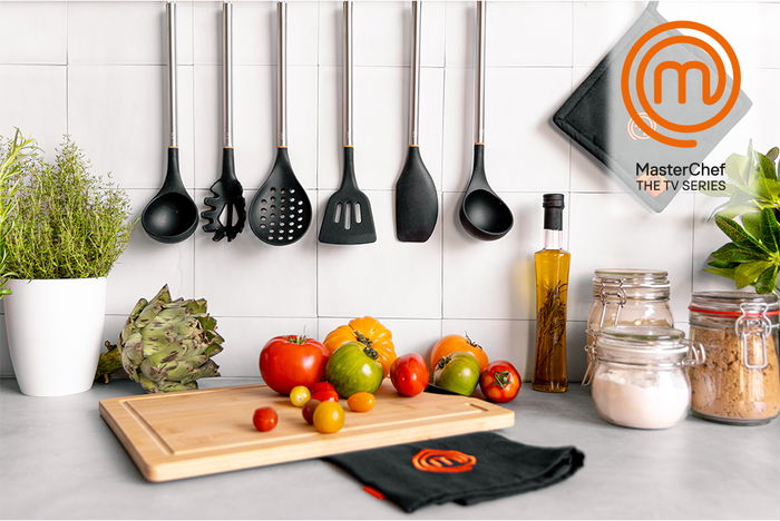 Masterchef Cuchara Pasta 37.3 cm Acero Inoxidable y Silicona (24 Unidades) Masterchef Cuchara Pasta 37.3 cm Acero Inoxidable y Silicona (24 Unidades)