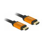 DeLOCK Cable HDMI 48Gbps High Speed 3m - 8K 60Hz 4K 240Hz HDR, Conectores HDMI Tipo A (Estándar) Macho Chapados en Oro, Negro/Amarillo