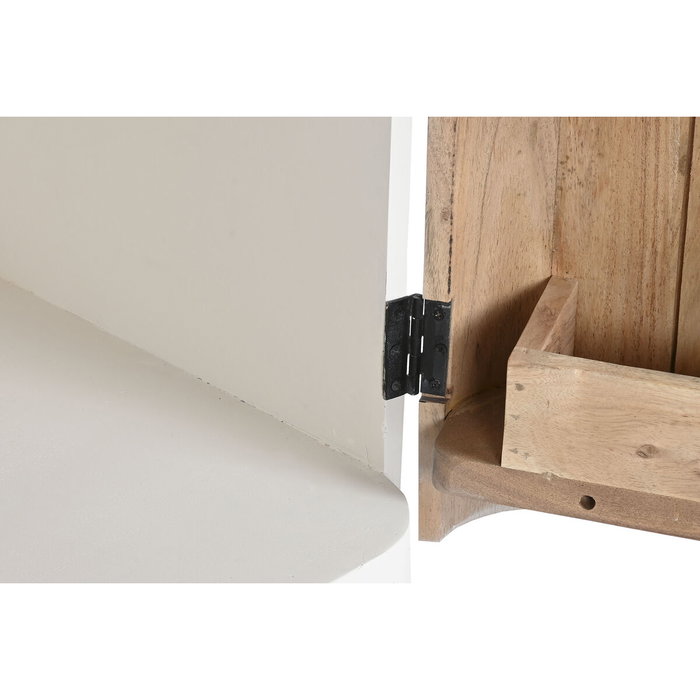 DKD Home Decor Botellero Mango y Acacia Natural y Blanco