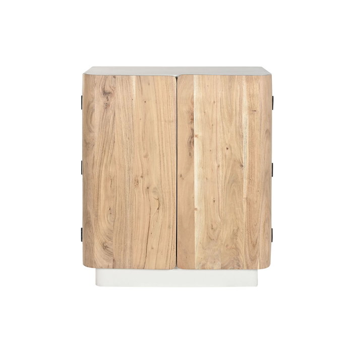 DKD Home Decor Botellero Mango y Acacia Natural y Blanco