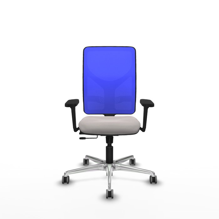PIQUERAS Y CRESPO Silla de oficina Motilla con mecanismo Sincro/Traslack, Blanco y Azul PIQUERAS Y CRESPO Silla de oficina Motilla con mecanismo Sincro/Traslack, Blanco y Azul