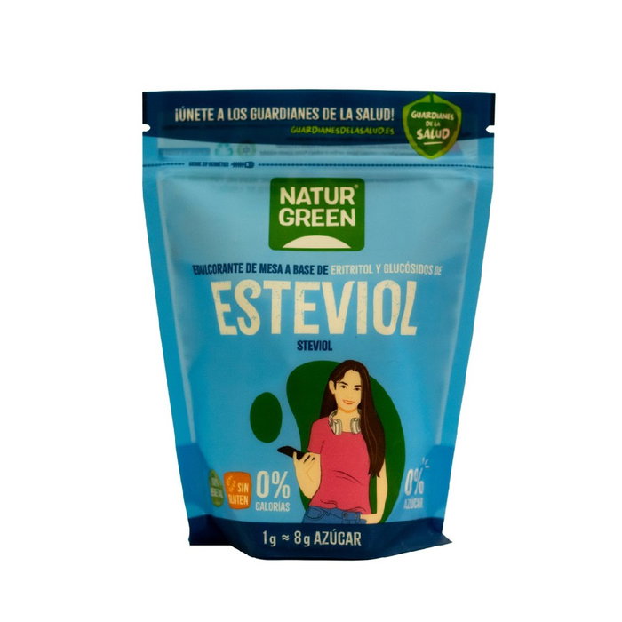 NATURGREEN STEVIOL Edulcorante 500g. de mesa con eritritol y glucósidos de esteviol de 500g. (500gr.) NATURGREEN STEVIOL Edulcorante 500g. de mesa con eritritol y glucósidos de esteviol de 500g. (500gr.)