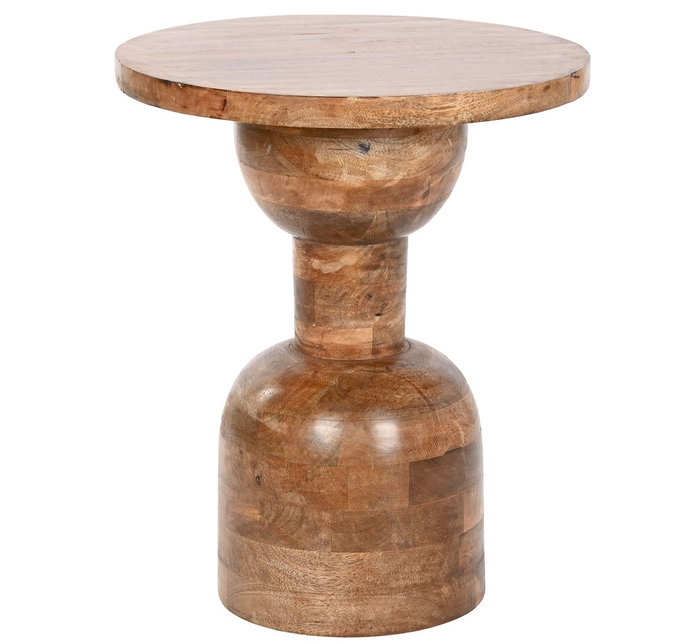 DKD Home Decor Mesita Auxiliar de Mango Marrón DKD Home Decor Mesita Auxiliar de Mango Marrón