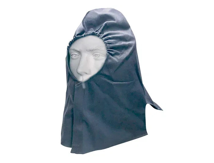 Faru AT320FC Capuchón Ignífugo Resistente a Salpicaduras de Metal con Cierre de Velcro para Seguridad en el Trabajo