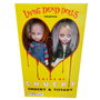 MEZCO TOYZ Living Dead Dolls Set 2 Muñecos Chucky and Tiffany 25cm PVC Ropa Tela