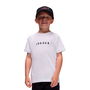 Camiseta de Manga Corta Infantil Jordan Mj Wordmark Emb Crew Blanco S