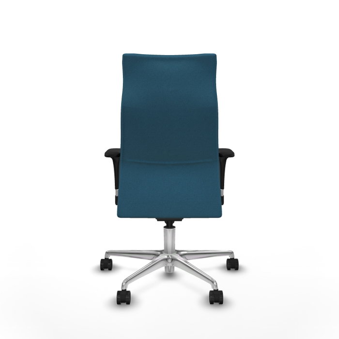 PIQUERAS Y CRESPO Sillón Albacete Verde petróleo con Mecanismo Sincro y Base de Aluminio