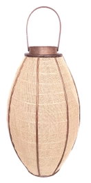 DKD Home Decor Portavelas Scandi Yute Bambú Natural 34 x 34 x 74 cm