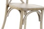 DKD Home Decor Silla Crossback de Madera de Olmo Natural Apilable