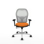 PIQUERAS Y CRESPO Silla de oficina Jorquera Naranja y Blanco