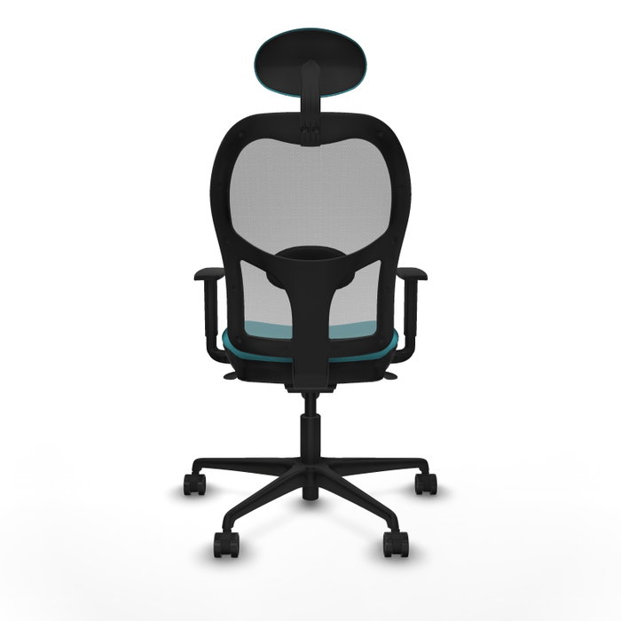 PIQUERAS Y CRESPO Silla de oficina Jorquera con mecanismo Sincro, Turquesa y Gris PIQUERAS Y CRESPO Silla de oficina Jorquera con mecanismo Sincro, Turquesa y Gris