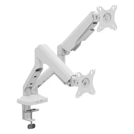 TNB ERGO Soporte de brazo para monitor con doble articulación, blanco