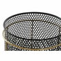 DKD Home Decor Set de 2 Maceteros de Metal Negros