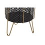 DKD Home Decor Set de 2 Maceteros de Metal Negros