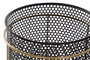 DKD Home Decor Set de 2 Maceteros de Metal Negros