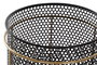 DKD Home Decor Macetero Loft Negro Dorado Metal Set de 2 Unidades 36 x 58 x 36 cm