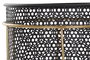 DKD Home Decor Set de 2 Maceteros de Metal Negros