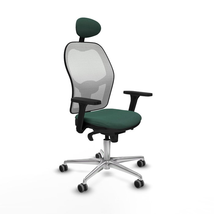 PIQUERAS Y CRESPO Silla de oficina Jorquera Verde botella y Blanco PIQUERAS Y CRESPO Silla de oficina Jorquera Verde botella y Blanco