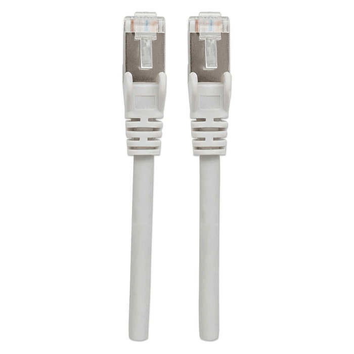 Intellinet 740982 Patch Cable Cat7 S/FTP (S-STP) 7.5 m Gris - Cable de Red RJ-45 Macho a Macho, 10 Gigabit Ethernet, 600 MHz, 10000 Mbit/s, Blindado, Oro