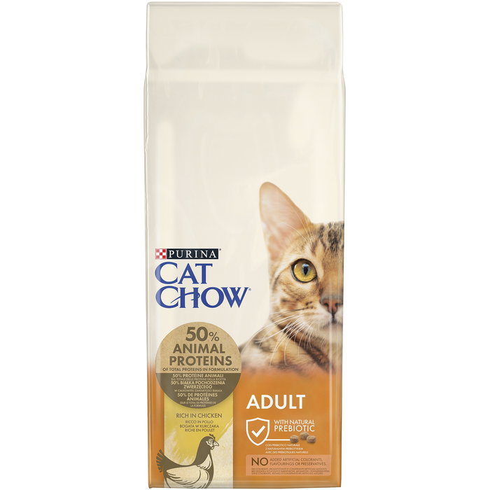 Purina Cat Chow Feline Adult Pollo Pavo Comida para Gatos 15 kg Purina Cat Chow Feline Adult Pollo Pavo Comida para Gatos 15 kg