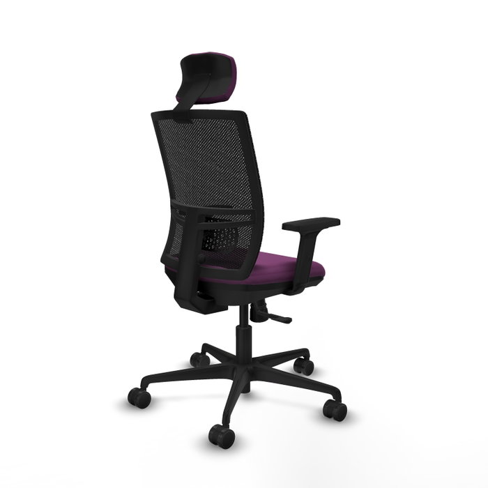 PIQUERAS Y CRESPO Silla de oficina Yunquera con mecanismo Sincro, Morado y Negro PIQUERAS Y CRESPO Silla de oficina Yunquera con mecanismo Sincro, Morado y Negro
