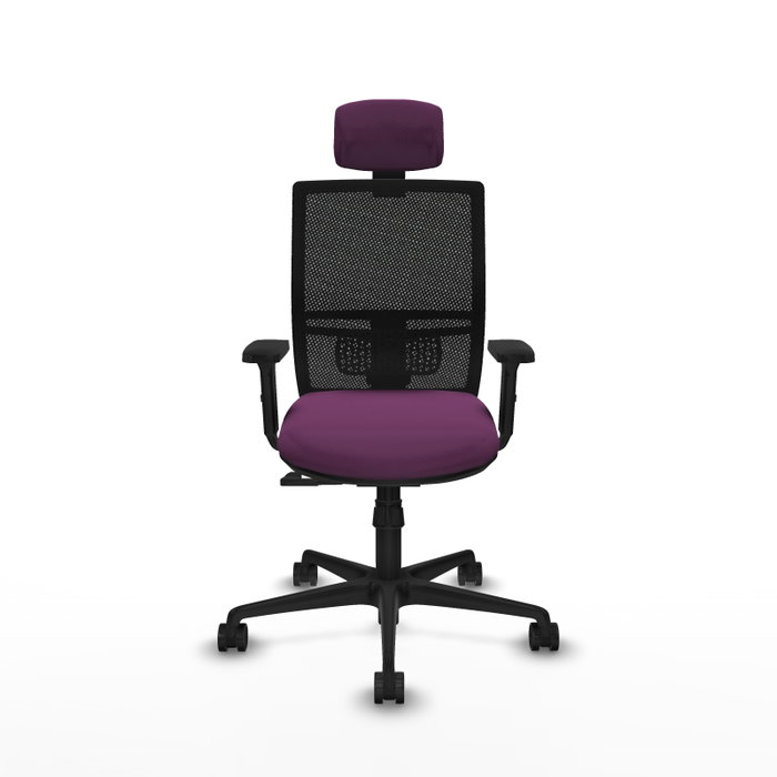PIQUERAS Y CRESPO Silla de oficina Yunquera con mecanismo Sincro, Morado y Negro PIQUERAS Y CRESPO Silla de oficina Yunquera con mecanismo Sincro, Morado y Negro