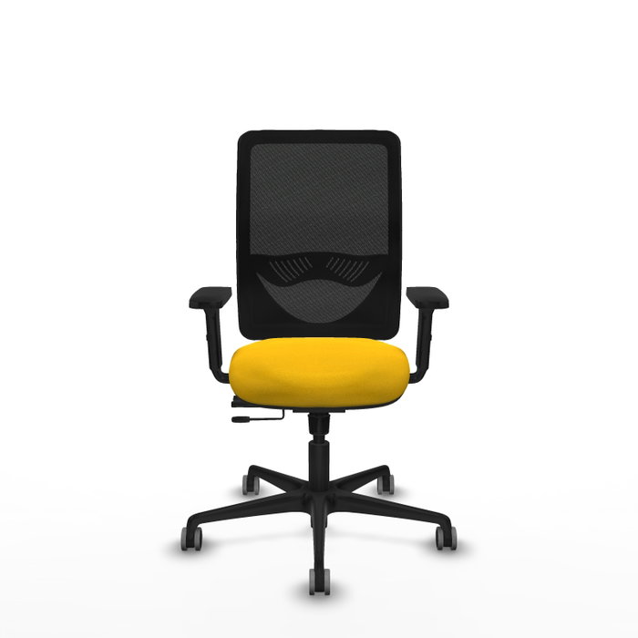 PIQUERAS Y CRESPO Silla de oficina Zulema con mecanismo Sincro/Traslack, Amarillo y Negro PIQUERAS Y CRESPO Silla de oficina Zulema con mecanismo Sincro/Traslack, Amarillo y Negro
