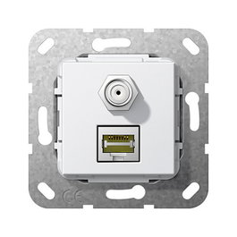 GIRA 569703 MJ Módulo de inserción RJ45 Cat 6A 10 GB Blanco