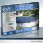 GRE Protector de Invierno para Piscina Ovalada - Cubierta Reforzada de Polietileno 100 g/m² con Filtración, Diámetro 540 cm, Azul Oscuro