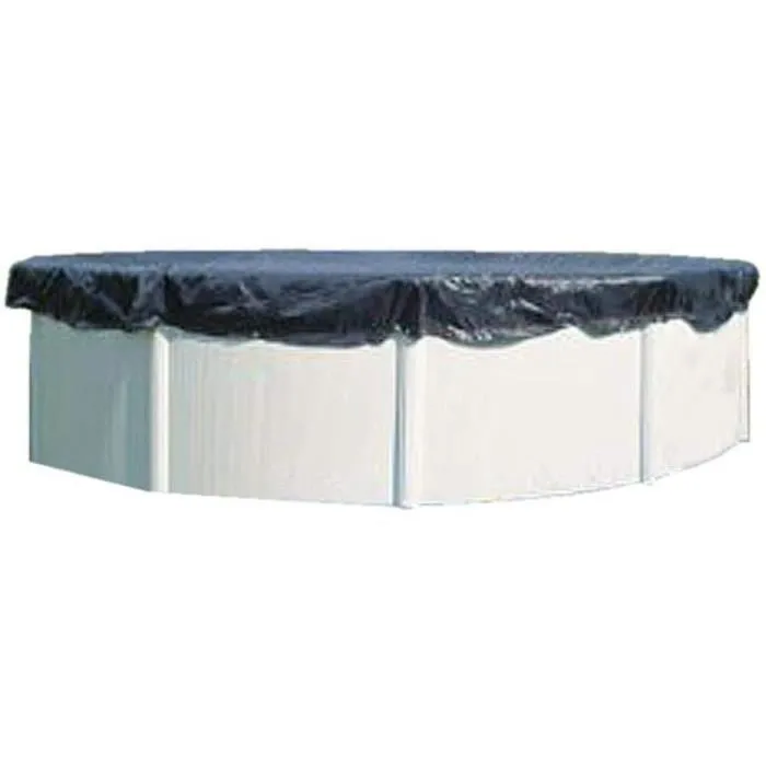GRE Protector de Invierno para Piscina Ovalada - Cubierta Reforzada de Polietileno 100 g/m² con Filtración, Diámetro 540 cm, Azul Oscuro