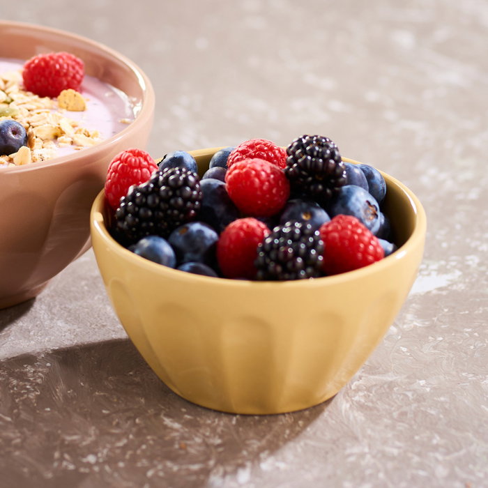 Day Bol Gres Ø11 cm x 6 cm Colores Surtidos Arena Natural, Verde Musgo, Amarillo Arena