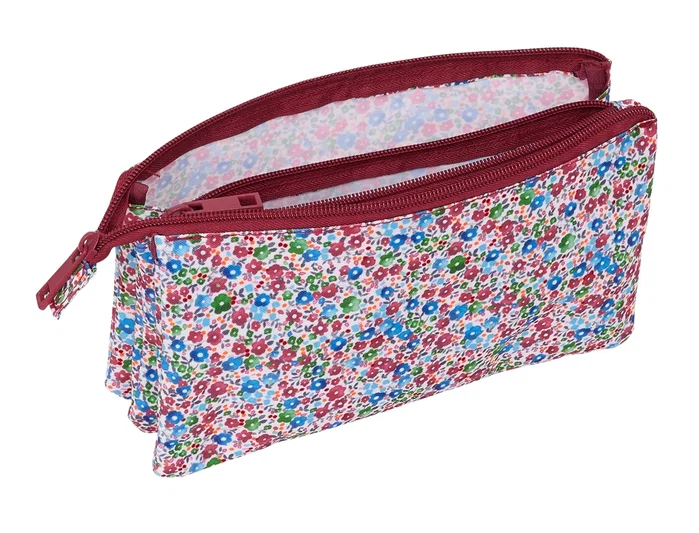 Safta Estuche Portatodo Flores Coimbra Burdeos Safta Estuche Portatodo Flores Coimbra Burdeos