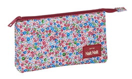 Safta Estuche Portatodo Flores Coimbra Burdeos