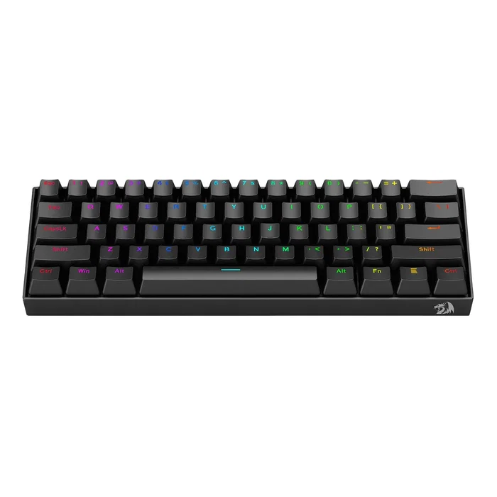 Redragon Dragonborn K630RGB Teclado Mecánico Gaming 60% Switches Rojos RGB Negro