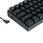 Redragon Dragonborn K630RGB Teclado Mecánico Gaming 60% Switches Rojos RGB Negro