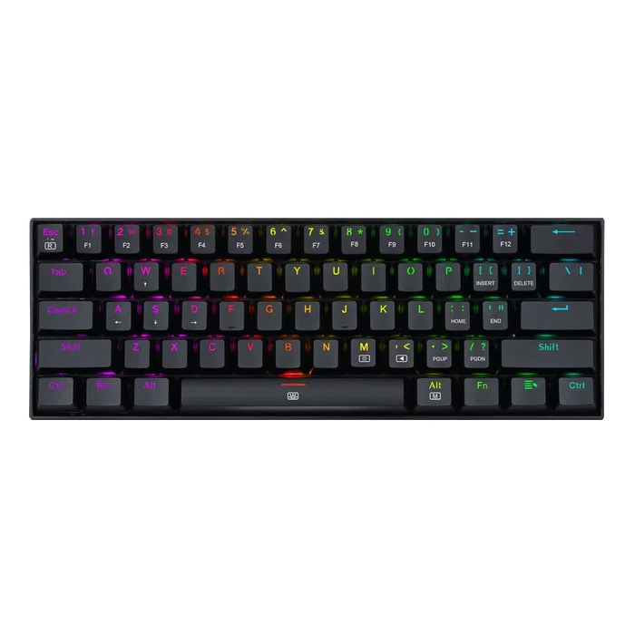 Redragon Dragonborn K630RGB Teclado Mecánico Gaming 60% Switches Rojos RGB Negro
