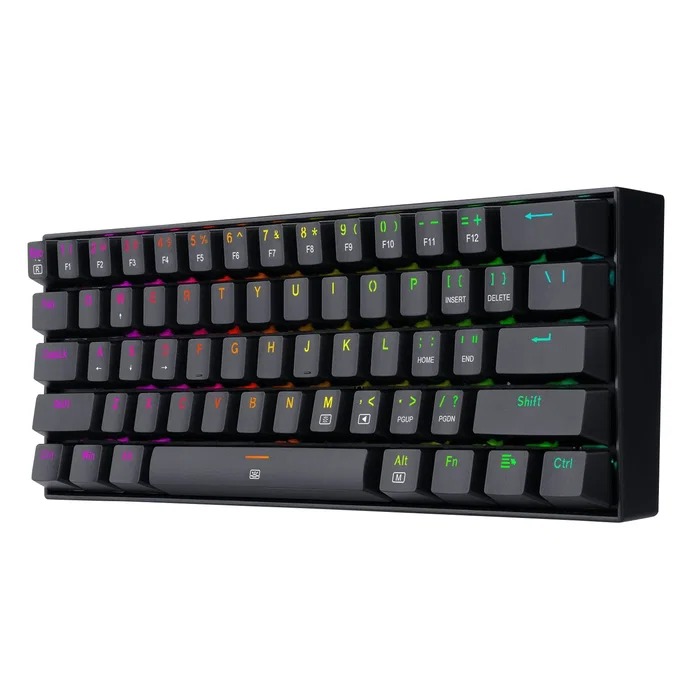 Redragon Dragonborn K630RGB Teclado Mecánico Gaming 60% Switches Rojos RGB Negro