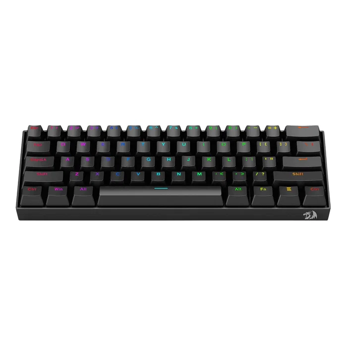 Redragon Dragonborn K630RGB Teclado Mecánico Gaming 60% Switches Rojos RGB Negro