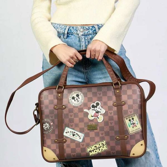 Karactermania Bolso para Ordenador Portátil Mickey Mouse Journey Marrón Karactermania Bolso para Ordenador Portátil Mickey Mouse Journey Marrón