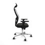 PIQUERAS Y CRESPO Silla de oficina Jorquera con mecanismo Sincro, Negro/Blanco