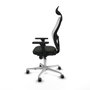 PIQUERAS Y CRESPO Silla de oficina Jorquera con mecanismo Sincro, Negro/Blanco