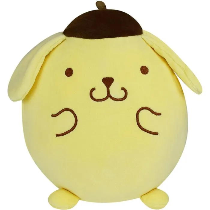 Jemini Cojín de peluche Kawaii Pompompurin Hello Kitty 27 cm Suave y tierno Jemini Cojín de peluche Kawaii Pompompurin Hello Kitty 27 cm Suave y tierno