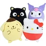 Jemini Cojín de peluche Kawaii Pompompurin Hello Kitty 27 cm Suave y tierno