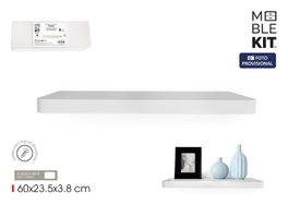 Moblekit Estante Flotante LUND White 60x23.5x3.8cm