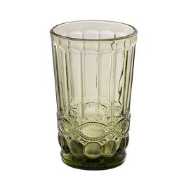 Vaso Verde Cristal Decoración 8 X 8 X 12,50 cm