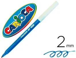 Carioca Rotulador Joy Azul Unidad Punta Fina Escritura 800m