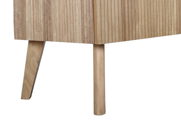 Mueble de TV DKD Home Decor Dorado Marrón claro 120 x 40 x 80 cm Madera de Paulonia Madera MDF