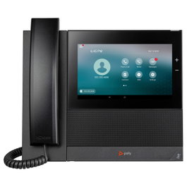 HP Poly CCX 600 Teléfono IP Multimedia Empresarial SIP PoE, Negro, Pantalla Táctil 7 Pulgadas, Android 12, 24 Líneas, LCD